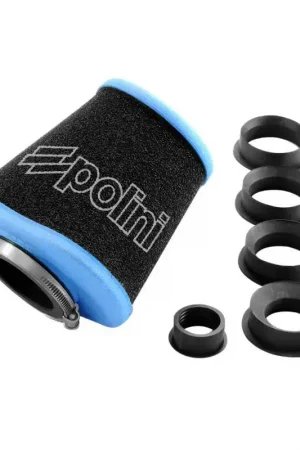 Authentique Polini Filtre à air fixation droite avec adaptateur Air Box Big Evolution Conique
