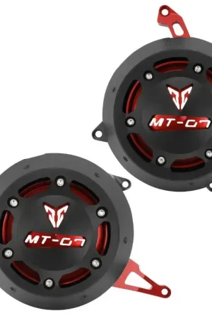 Avoc Paire de protections carter moto aluminium Yamaha 700 MT-07 2014>2020 CNC Expédition Rapide