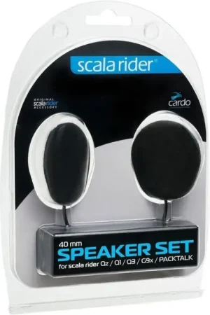 Double Ecouteur 40mm Cardo pour Scala Rider Qz Q1 Q3 G9X Packtalk Nouvelle Collection