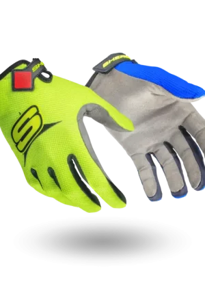 Gants trial SHERCO jaune/bleu 2022 Prix Réduit