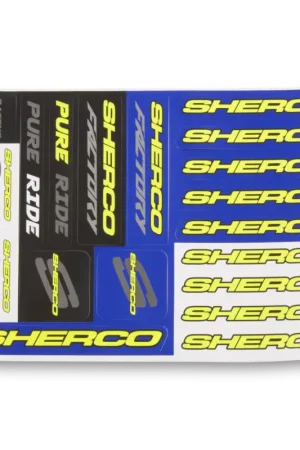 Livraison Gratuite Planche stickers A5 SHERCO bleu