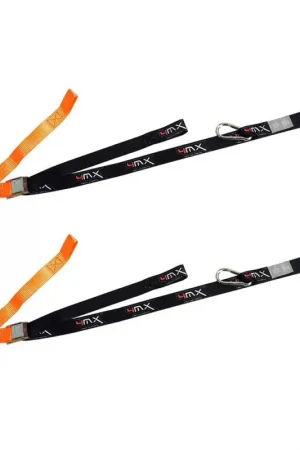 2 SANGLES NOIRE / ORANGE A BOUCLE Soldes