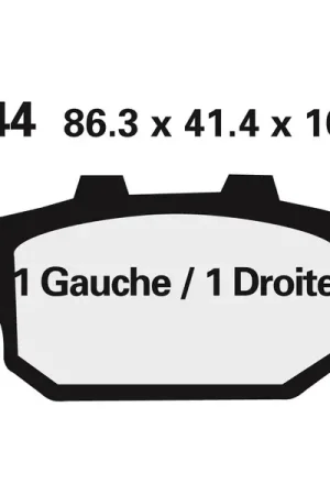 Meilleur Prix Plaquettes de frein NISSIN route semi-métallique - 2P-244NS