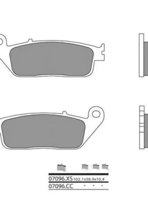 Achat Immédiat Plaquettes de frein BREMBO Scooter métal fritté - 07096XS