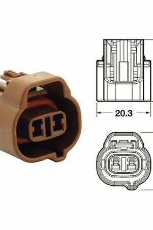 Achetez Aujourd’hui Connectique femelle série 090 SMTO BIHR type origine 2 voies marron - 5 pcs
