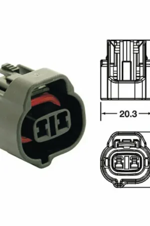 Promotion Saisonnière Connectique femelle série 090 SMTO BIHR type origine 2 voies noir - 5 pcs
