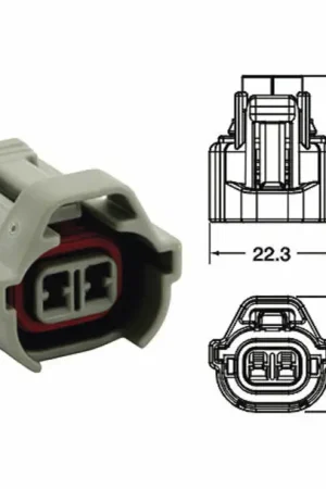 Retour Gratuit Connectique femelle série 090 SMTO BIHR type origine 2 voies gris - 5 pcs