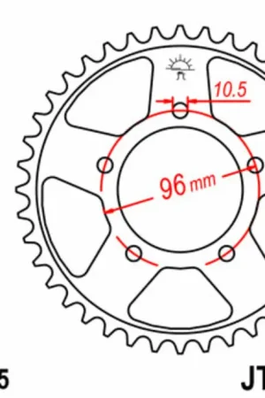 Couronne JT SPROCKETS acier standard 1313 - 525 40 dents Expédition Rapide