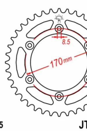Couronne JT SPROCKETS acier standard 1821 - 525 47 dents Bon Marché