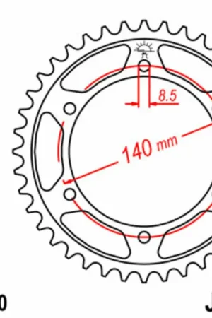 Commander Maintenant Couronne JT SPROCKETS acier standard 260 - 520 38 dents