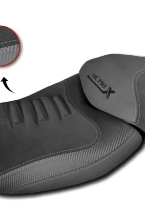 Commander Maintenant SELLE CONFORT COMPLETE pour HONDA NC 750 X 2021 à 2025 ( noir & couture grise )