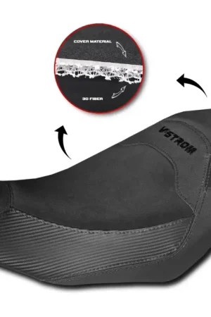 HOUSSE DE SELLE COMPLETE - SUZUKI V-STROM 800 noir Livraison Express