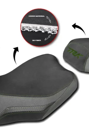 Meilleure Vente Housse de selle JN COVER CONFORT - BENELLI TRK 702 X - noir / vert