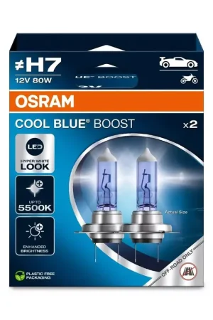 Populaire Ampoule OSRAM Cool Blue Boost H7 12V/80W - X2