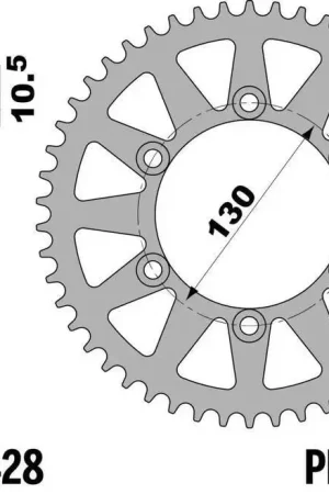 Meilleur Prix Kit chaîne EK/PBR 428SR 16/56 - couronne standard